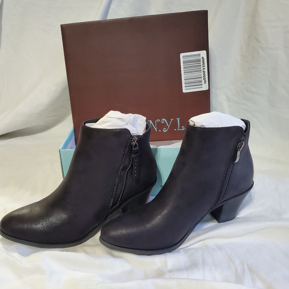 N.Y.L.A. Shoes - N.Y.L.A. Womens Ankle Boots-Ayita Color Black